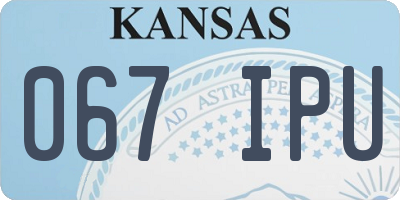 KS license plate 067IPU