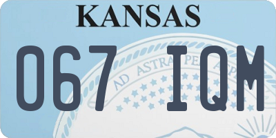 KS license plate 067IQM
