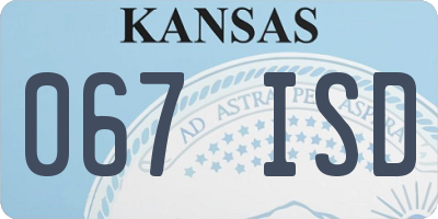 KS license plate 067ISD