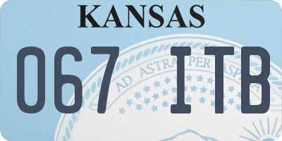 KS license plate 067ITB