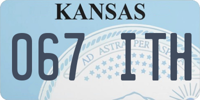 KS license plate 067ITH