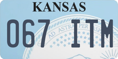 KS license plate 067ITM