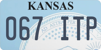 KS license plate 067ITP