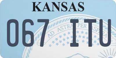 KS license plate 067ITU