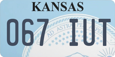 KS license plate 067IUT