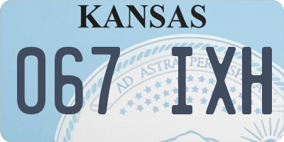 KS license plate 067IXH