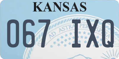 KS license plate 067IXQ