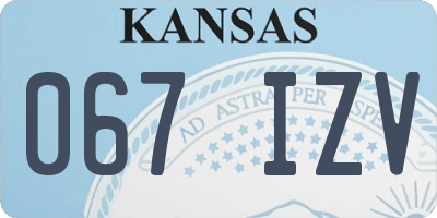 KS license plate 067IZV