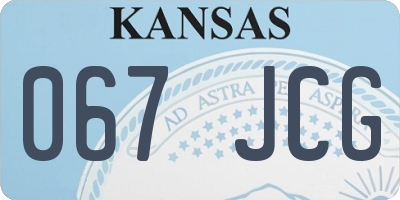 KS license plate 067JCG