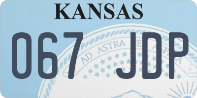 KS license plate 067JDP