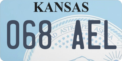 KS license plate 068AEL