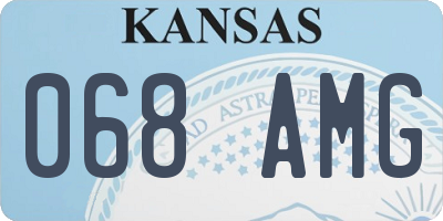 KS license plate 068AMG