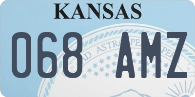 KS license plate 068AMZ