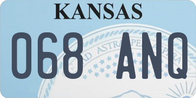 KS license plate 068ANQ