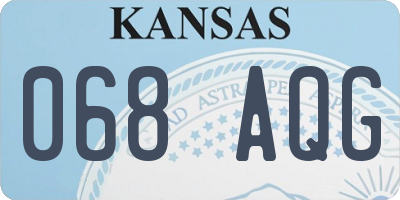 KS license plate 068AQG