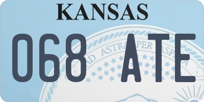 KS license plate 068ATE