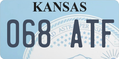 KS license plate 068ATF