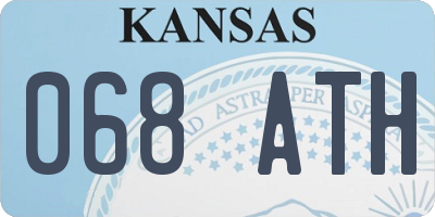 KS license plate 068ATH