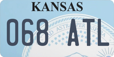 KS license plate 068ATL