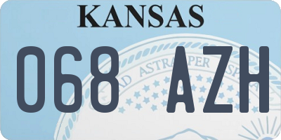 KS license plate 068AZH