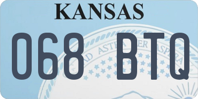 KS license plate 068BTQ