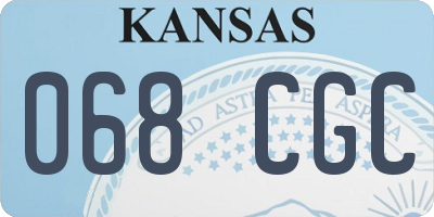 KS license plate 068CGC