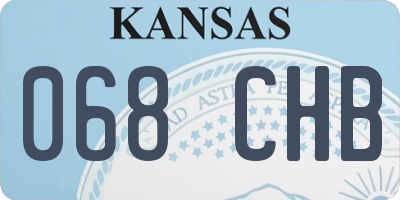 KS license plate 068CHB