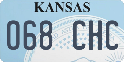 KS license plate 068CHC