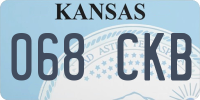 KS license plate 068CKB