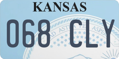 KS license plate 068CLY