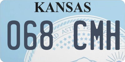 KS license plate 068CMH