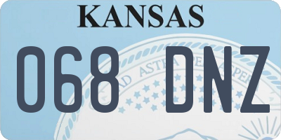 KS license plate 068DNZ