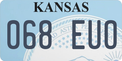 KS license plate 068EUO