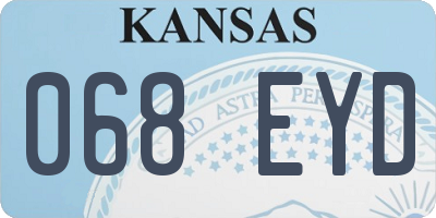 KS license plate 068EYD