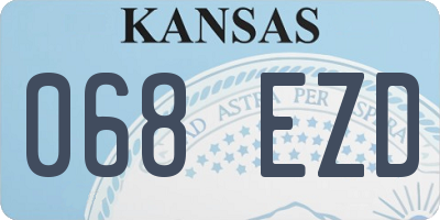 KS license plate 068EZD