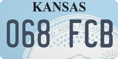 KS license plate 068FCB