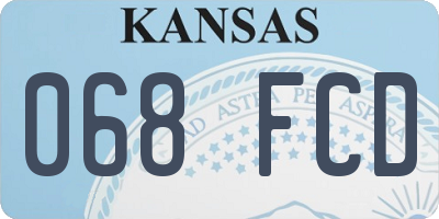 KS license plate 068FCD