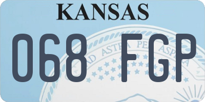 KS license plate 068FGP