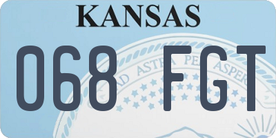 KS license plate 068FGT