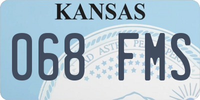KS license plate 068FMS