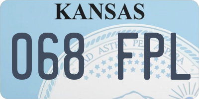 KS license plate 068FPL