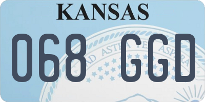 KS license plate 068GGD