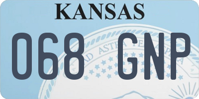 KS license plate 068GNP