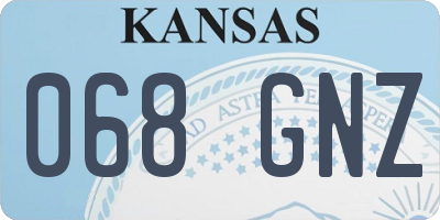 KS license plate 068GNZ