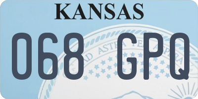 KS license plate 068GPQ