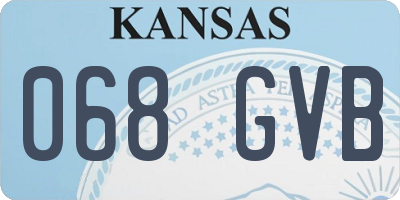 KS license plate 068GVB