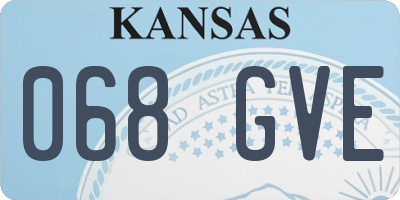 KS license plate 068GVE