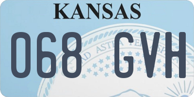 KS license plate 068GVH