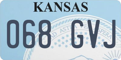 KS license plate 068GVJ