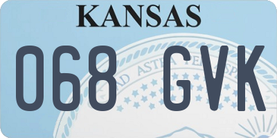 KS license plate 068GVK